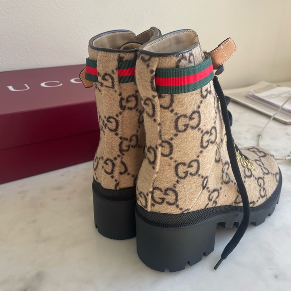 Gucci wool ankle boot, size 8 - Picture 3 of 6